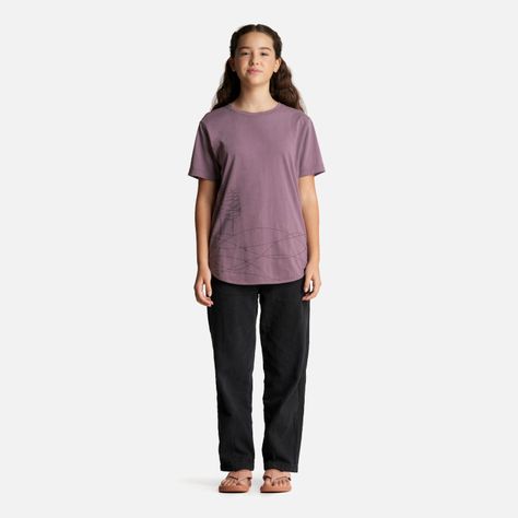 Polera Teen Girl Essential T-Shirt Malva Lippi-4