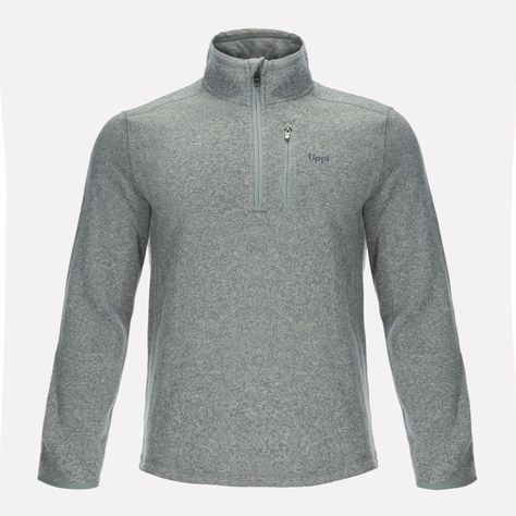 Poleron Hombre Coronado Therm-Pro Pullover Melange Gris Medio Lippi-0