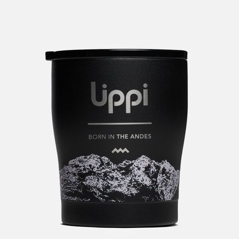 Botella Light Steel Tumbler 300 ml Print Negro Lippi I25-0