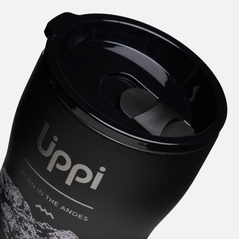 Botella Light Steel Tumbler 300 ml Print Negro Lippi I25-2