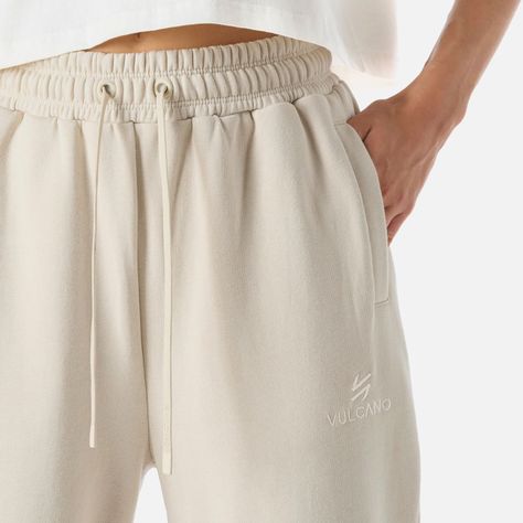 Pantalón Mujer Cool Down Jogger Pants Crema Vulcano-4