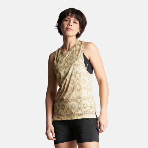 Polera Mujer Sudala Print Beige Haka Honu-1