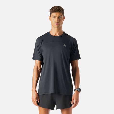 Polera Hombre Built To Move T-Shirt Negro Vulcano-0