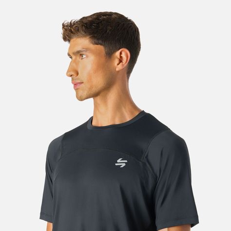 Polera Hombre Built To Move T-Shirt Negro Vulcano-4