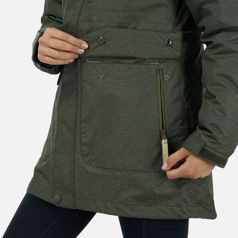Chaqueta Mujer Perro Guapo Verde Haka Honu-3