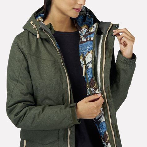 Chaqueta Mujer Perro Guapo Verde Haka Honu-5