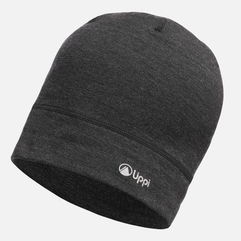Gorro Unisex Skintech Merino Wool Beanie Negro Lippi I23-0