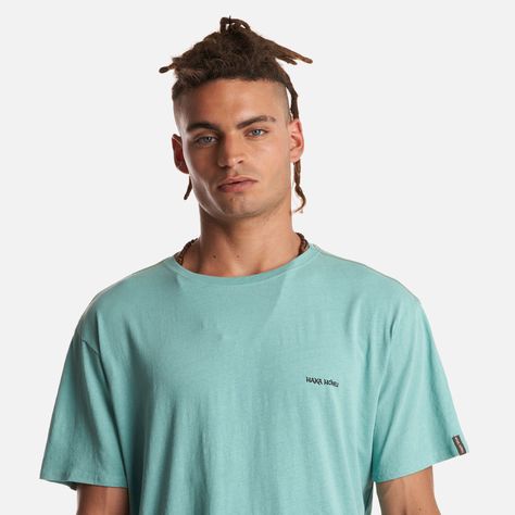 Polera Hombre Natural Celeste Haka Honu V23-4