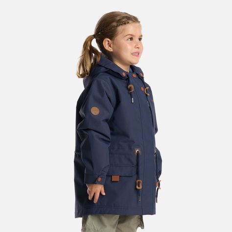 Chaqueta Niña Rainy B-Dry Hoody Jacket Azul Marino Lippi-2
