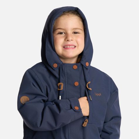 Chaqueta Niña Rainy B-Dry Hoody Jacket Azul Marino Lippi-4