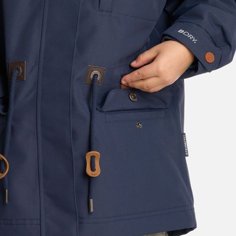 Chaqueta Niña Rainy B-Dry Hoody Jacket Azul Marino Lippi-5