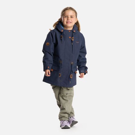 Chaqueta Niña Rainy B-Dry Hoody Jacket Azul Marino Lippi-6