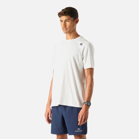 Polera Hombre Tempo T-Shirt Blanco Vulcano-1