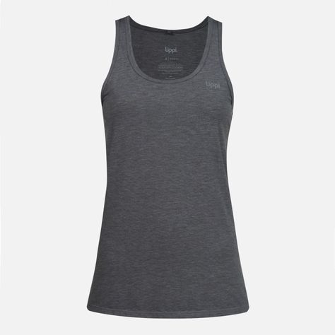 Polera Mujer Summit UV-Stop Tank Gris Medio Lippi V23-0