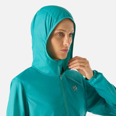 Chaqueta Mujer Built To Move Windbreaker Turquesa Vulcano-4