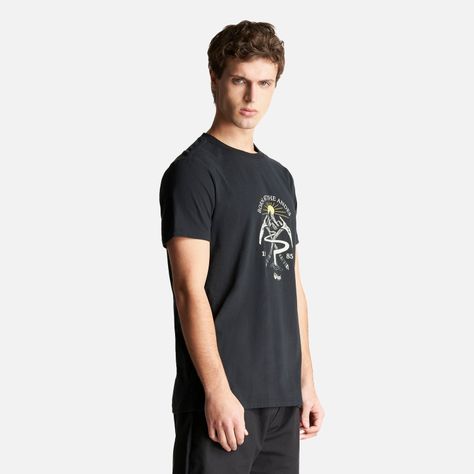 Polera Hombre Classic Piolet T-Shirt Negro Lippi-2