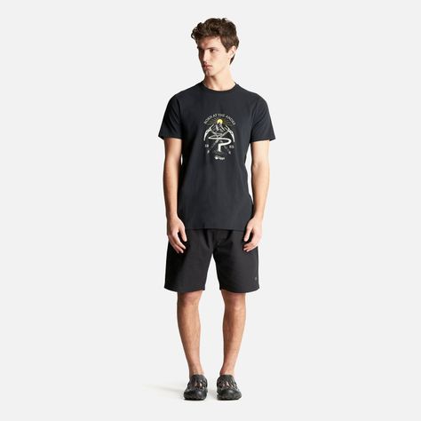 Polera Hombre Classic Piolet T-Shirt Negro Lippi-6