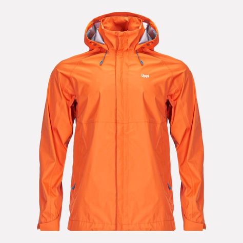 Chaqueta Hombre Alpine B-Dry Hoody Jacket Naranjo Lippi-0