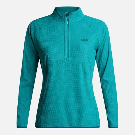 Polerón Mujer Jacaranda Nano-F 14 Zip Turquesa Lippi-5