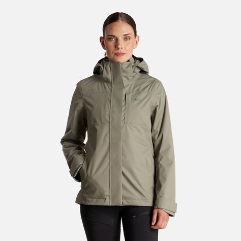 Chaqueta Mujer Tres Cruces Fusion-3 Hoody Jacket Laurel/Verde Botella Lippi-1