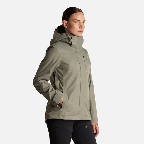 Chaqueta Mujer Tres Cruces Fusion-3 Hoody Jacket Laurel/Verde Botella Lippi-2