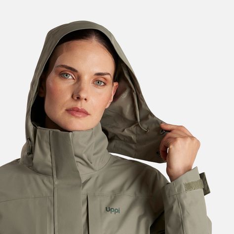 Chaqueta Mujer Tres Cruces Fusion-3 Hoody Jacket Laurel/Verde Botella Lippi-5