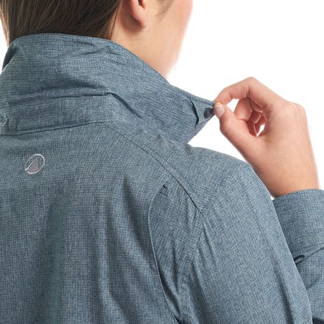 Camisa Mujer Rosselot Long Sleeve Q-Dry Shirt Azul Grisaceo Lippi-8