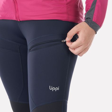 Calza Mujer In-Action Trekking Leggings Azul Noche Lippi I22-3