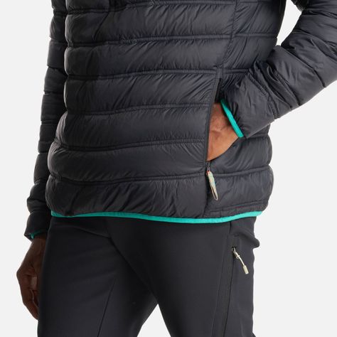 Chaqueta Hombre Ultraliviana 1/4 Zip Negro Haka Honu-5