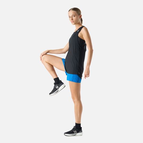 Shorts Mujer Built To Move 4" Shorts Azul Vulcano-2