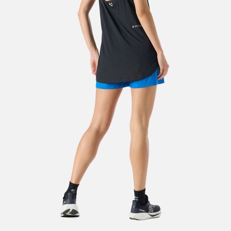 Shorts Mujer Built To Move 4" Shorts Azul Vulcano-3