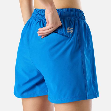 Shorts Mujer Built To Move 4" Shorts Azul Vulcano-5