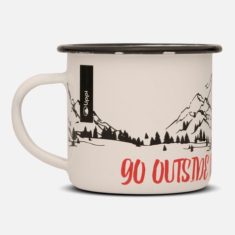 Tazón Unisex Mountain Vintage Mug Blanco Lippi-0