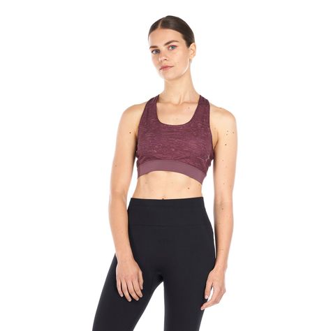 Peto Mujer In-Motion Crossback Bra Melange Lila Lippi-1