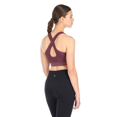 Peto Mujer In-Motion Crossback Bra Melange Lila Lippi-4