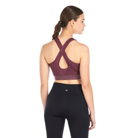 Peto Mujer In-Motion Crossback Bra Melange Lila Lippi-5