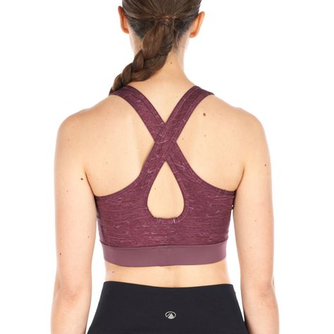 Peto Mujer In-Motion Crossback Bra Melange Lila Lippi-6