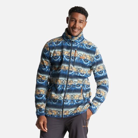 Chaqueta Hombre Tokerau Pro Print Azul Piedra Haka Honu-1