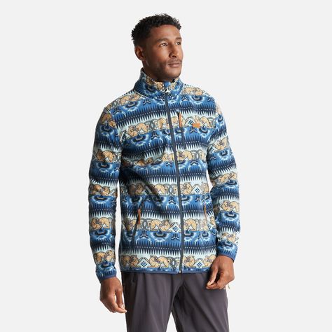 Chaqueta Hombre Tokerau Pro Print Azul Piedra Haka Honu-2