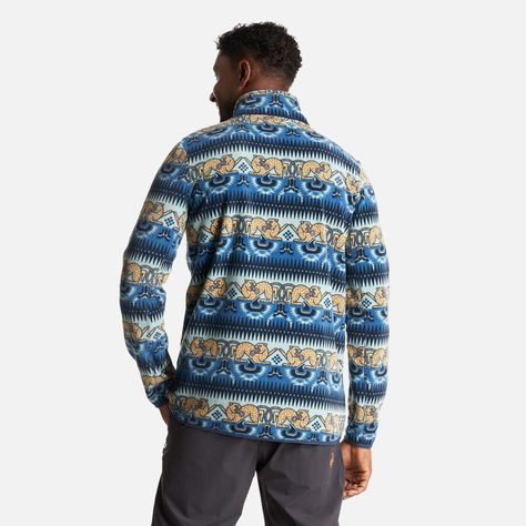 Chaqueta Hombre Tokerau Pro Print Azul Piedra Haka Honu-3