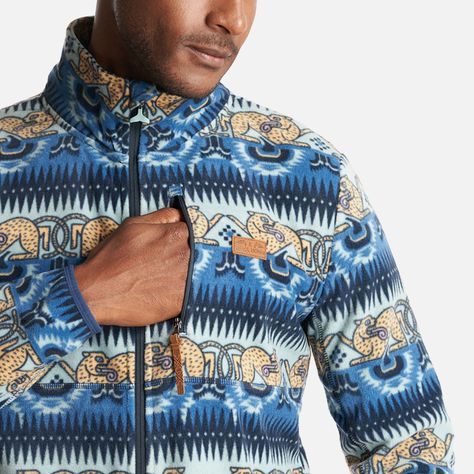 Chaqueta Hombre Tokerau Pro Print Azul Piedra Haka Honu-4