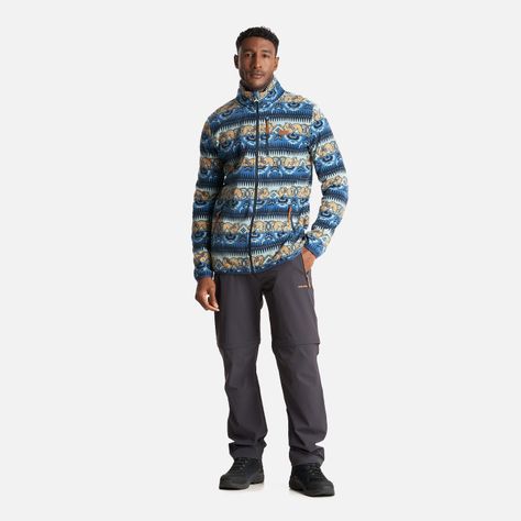 Chaqueta Hombre Tokerau Pro Print Azul Piedra Haka Honu-6