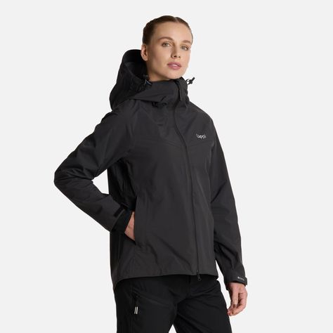 Chaqueta Mujer Alpine B-Dry Hoody Jacket Negro Lippi I25-1