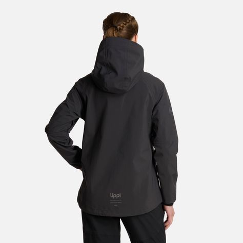 Chaqueta Mujer Alpine B-Dry Hoody Jacket Negro Lippi I25-2