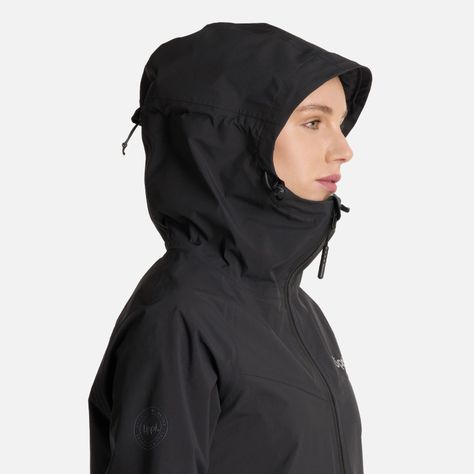 Chaqueta Mujer Alpine B-Dry Hoody Jacket Negro Lippi I25-3