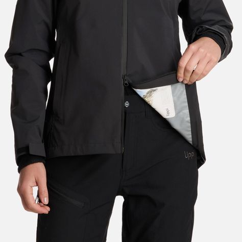 Chaqueta Mujer Alpine B-Dry Hoody Jacket Negro Lippi I25-7