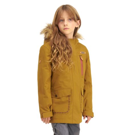 Chaqueta Niña Roble B-Dry Hoody Jacket Mostaza Lippi-2