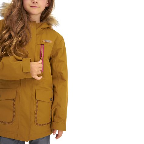 Chaqueta Niña Roble B-Dry Hoody Jacket Mostaza Lippi-4
