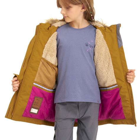 Chaqueta Niña Roble B-Dry Hoody Jacket Mostaza Lippi-5