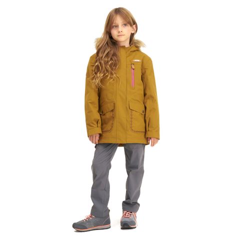 Chaqueta Niña Roble B-Dry Hoody Jacket Mostaza Lippi-6